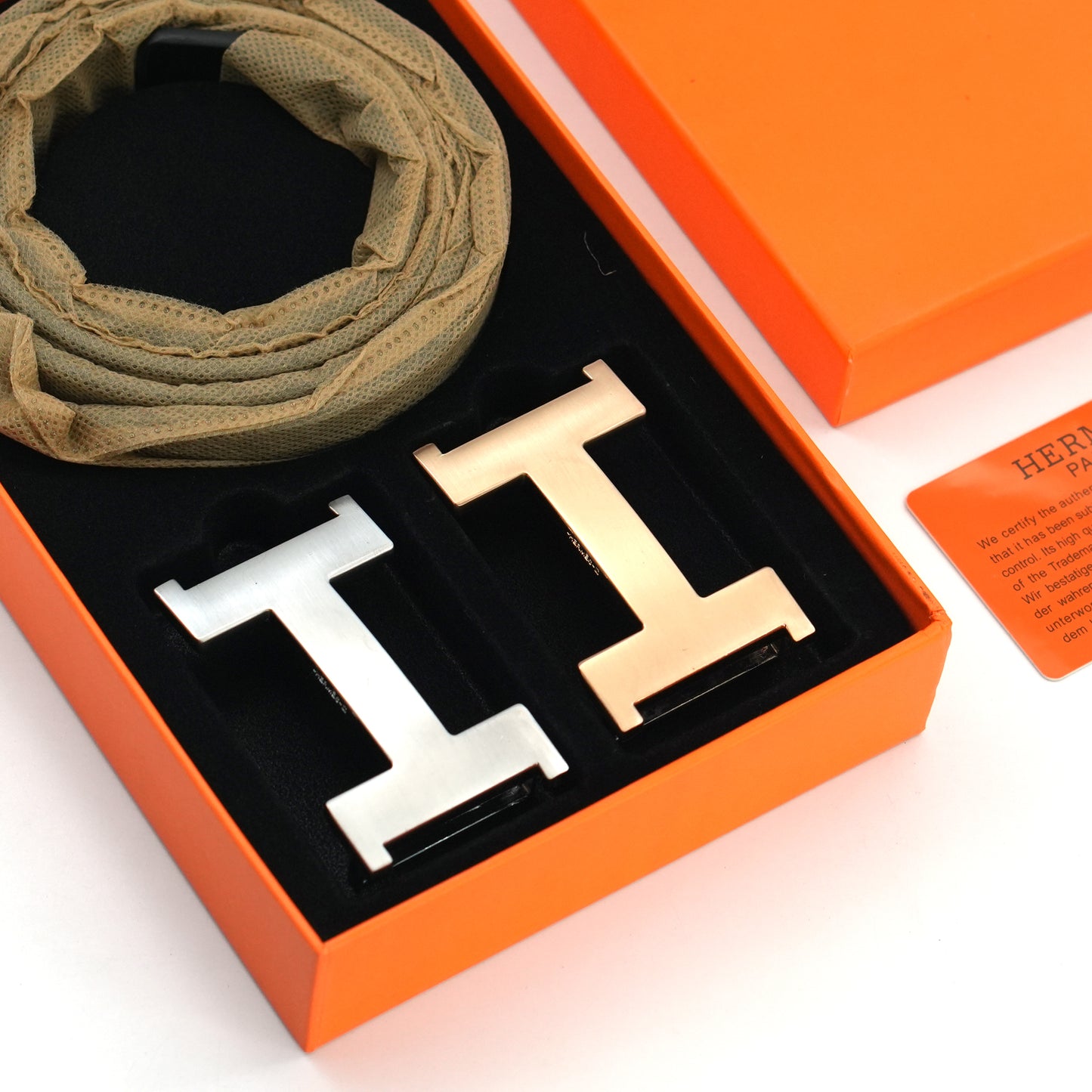 Two Manual Buckles Belt Set | Imported from China | HRMS Belt 333 A