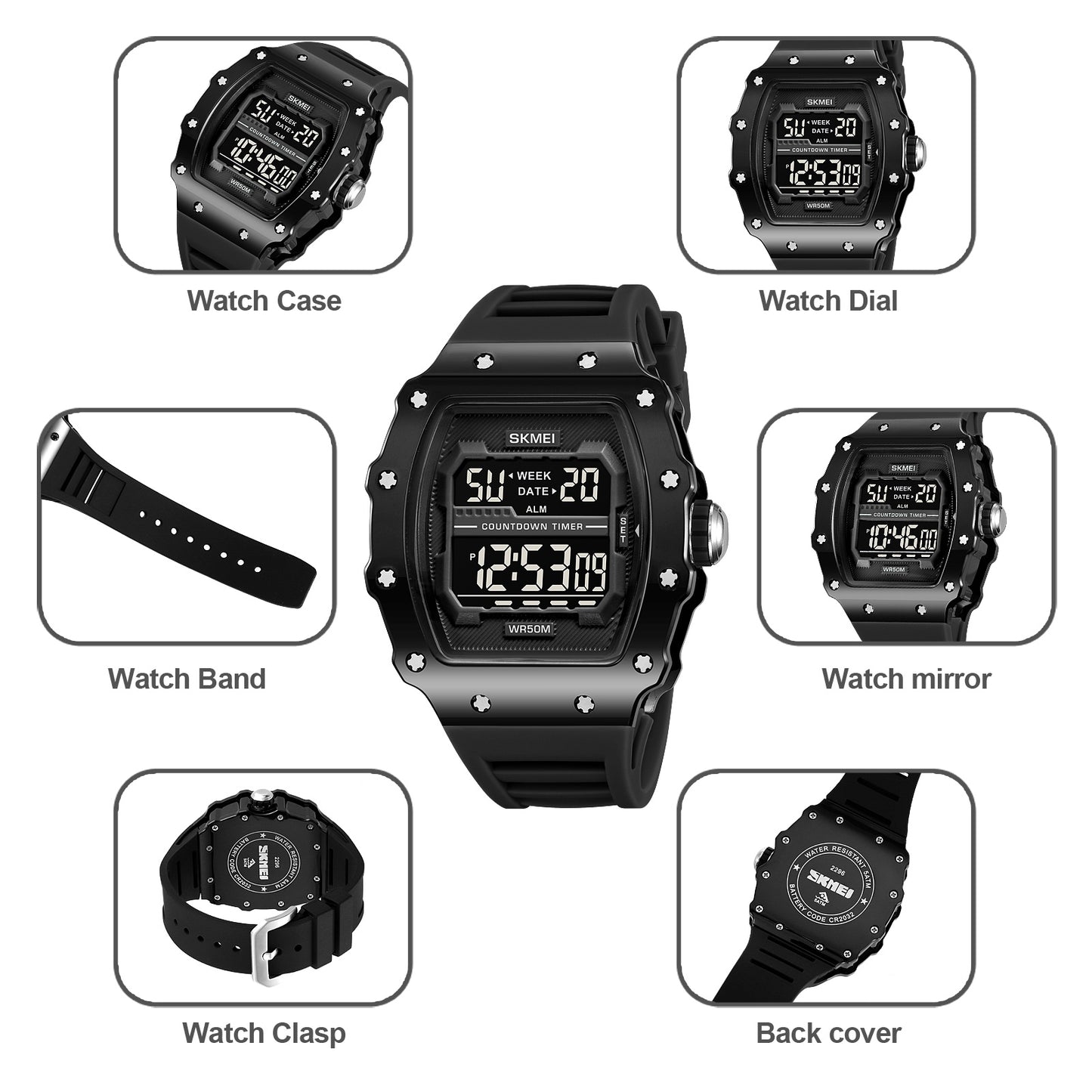 Original SKMEI Watch | 100% Authentic | SKMEI 2296 B