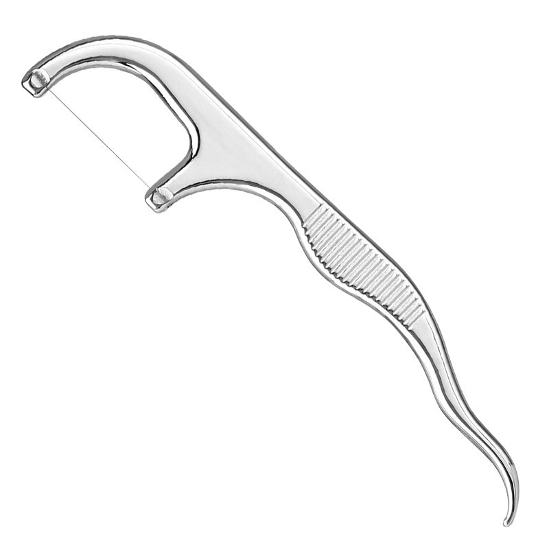 Stainless Steel Toothpick Set | Tooth Flossing Reusable Toothpicks Portable Set