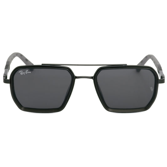 Rayban Black sunglasses with a Ray-Ban logo on a white background