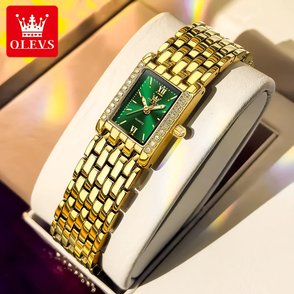 Original OLEVS Ladies Quartz Watch |  100% Authentic | OLEVS Watch 3700 Green