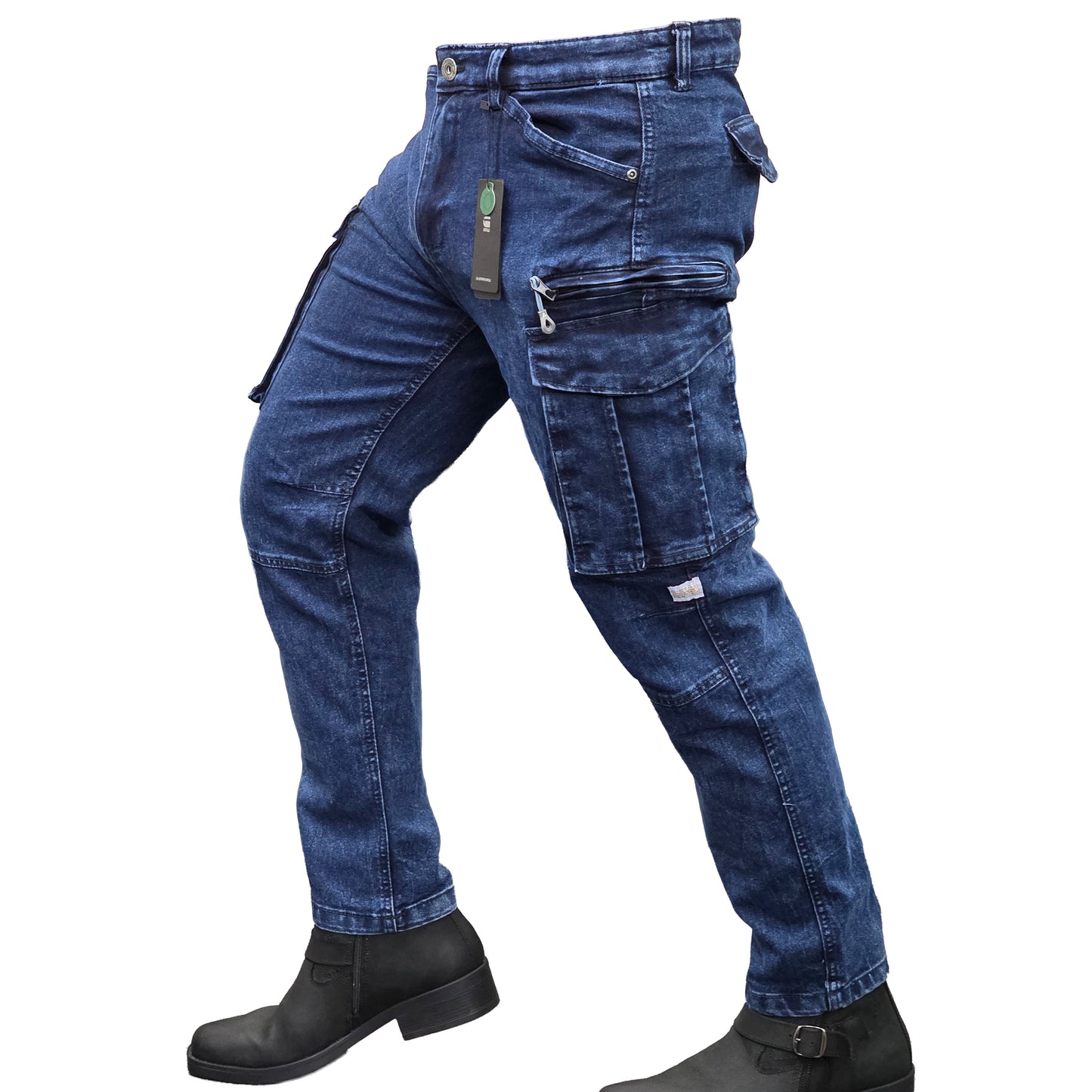 6 Large Pockets Stitch Denim Cargo Pant | DC Pant 02