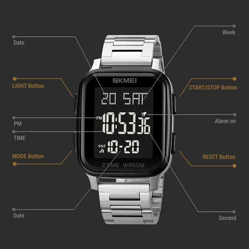 Original SKMEI Watch | 100% Authentic | SKMEI 1859 Silver