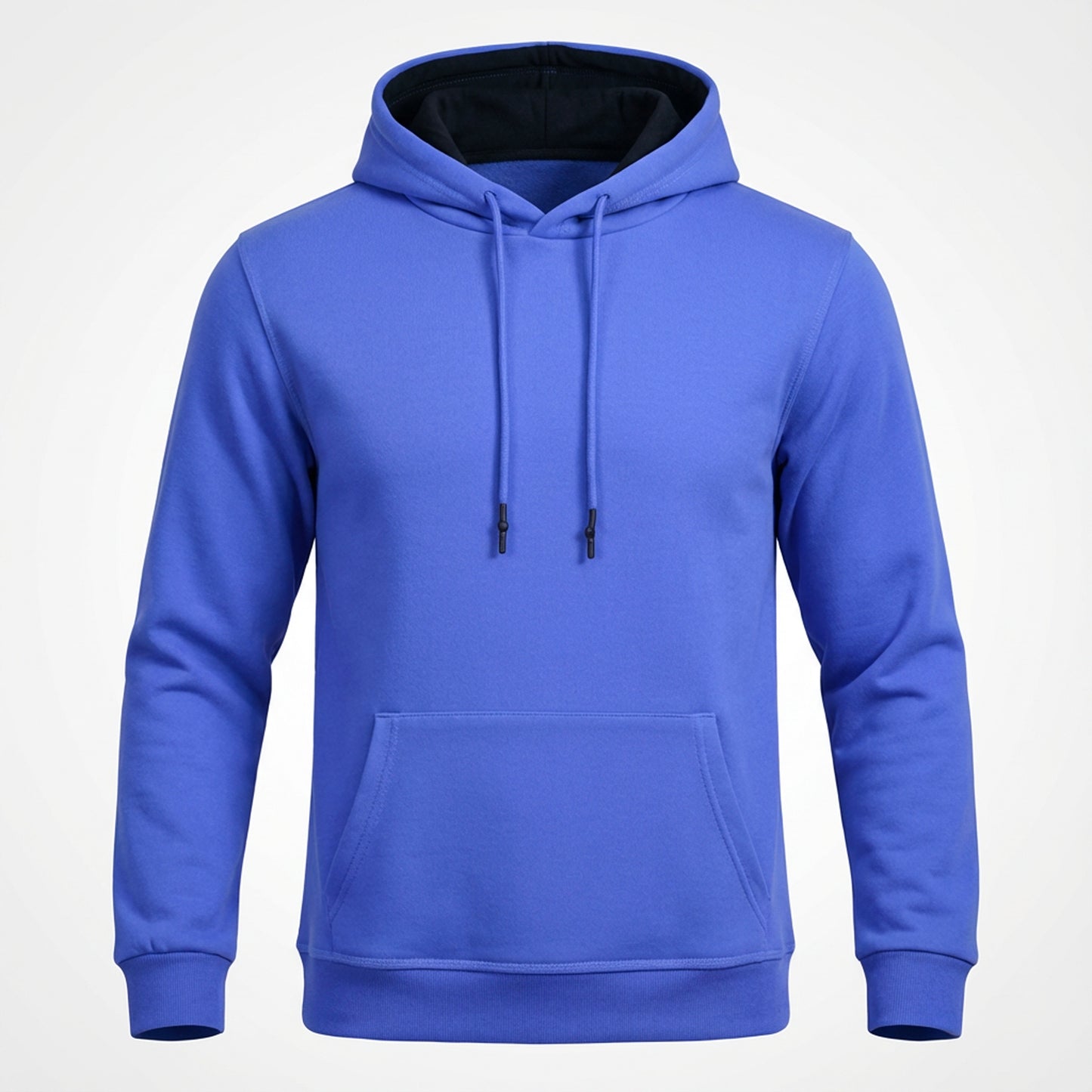 Blue hoodie on a white background