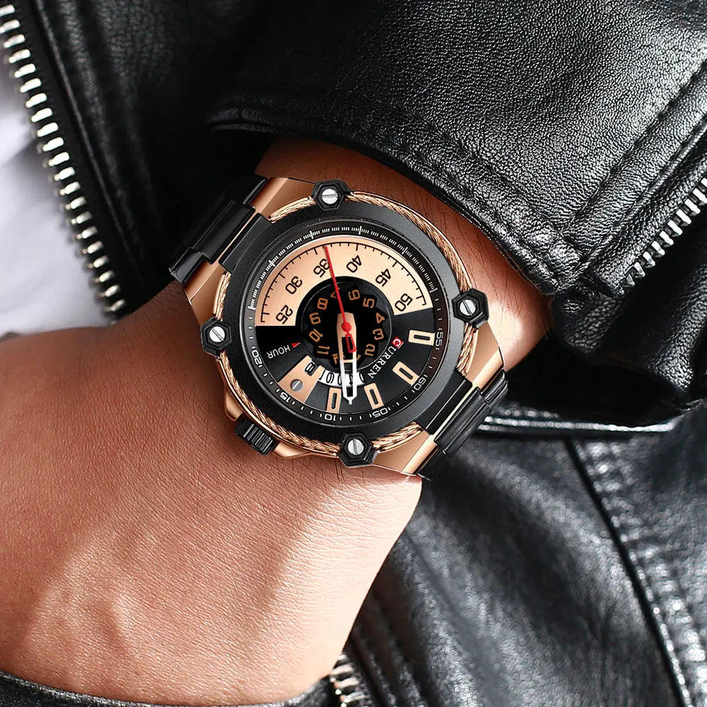 CURREN Watch | 100% Authentic | Curren 8345 Black