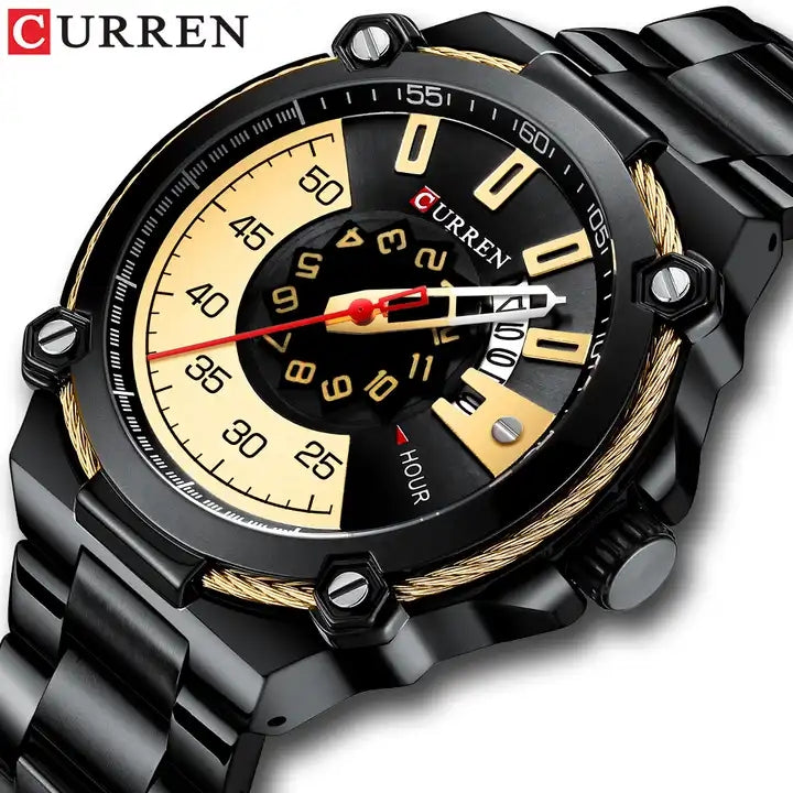 CURREN Watch | 100% Authentic | Curren 8345 Black