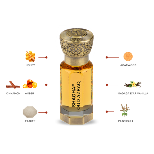 Premium Quality Concentrated Perfume Oil | Swiss Arabian | SHAGHAF OUD AZRAQ