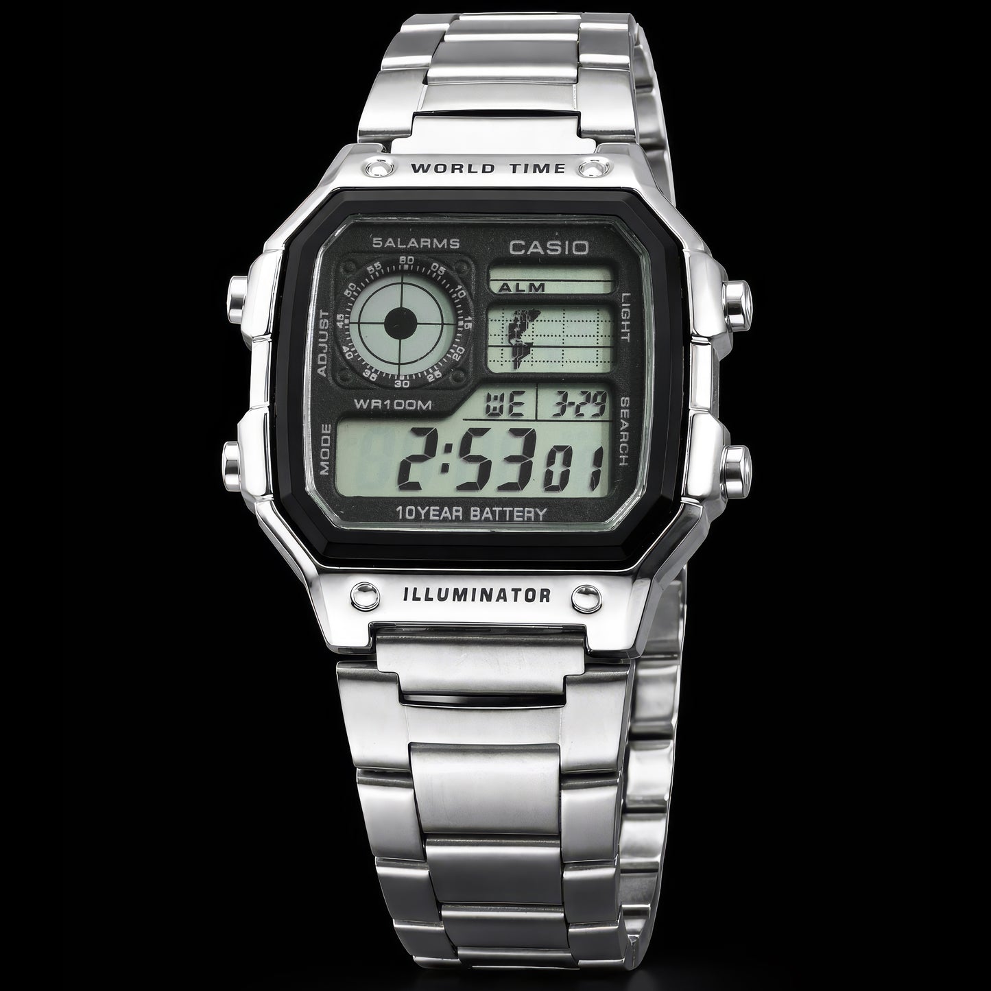 Casio Steel Body Digital Quartz Watch | CASIO 100 A