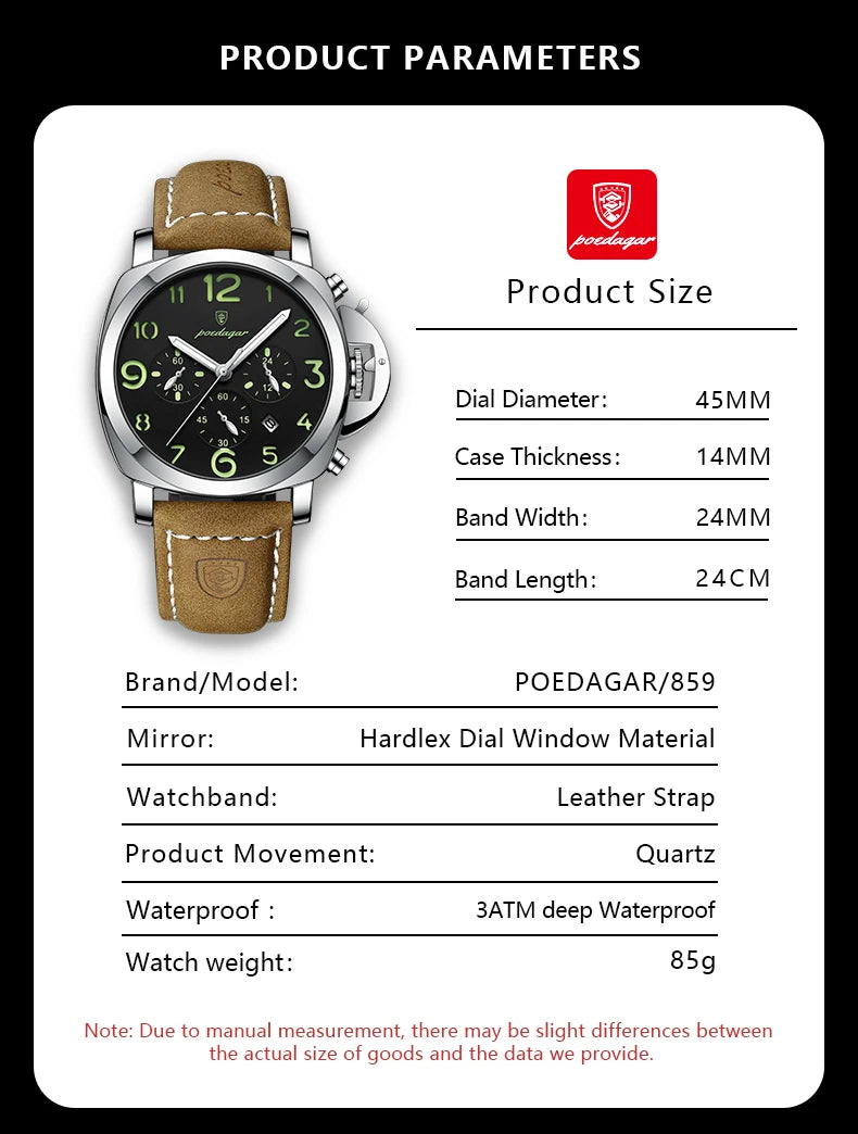 Original Poedagar Watch | 100% Authentic | Poedagar 859 A