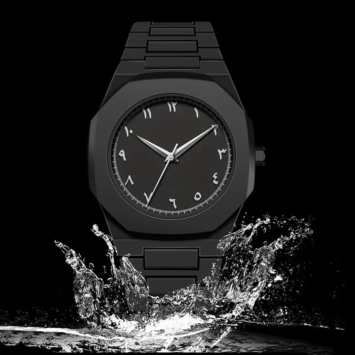 Minimalist Light-Weight Silicone Strap Arabic Numeral Dial Watch | Arabic Watch 05 A