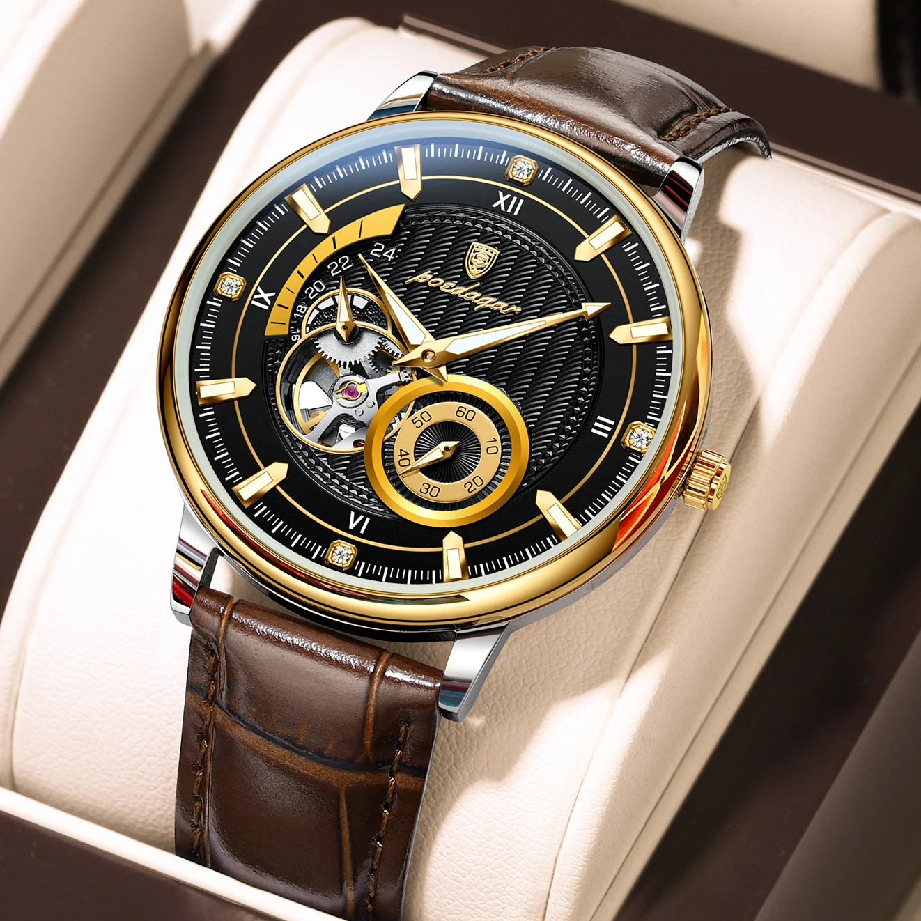 Poedagar Automatic Mechanical Watch | 100% Authentic | Poedagar 1416B 2