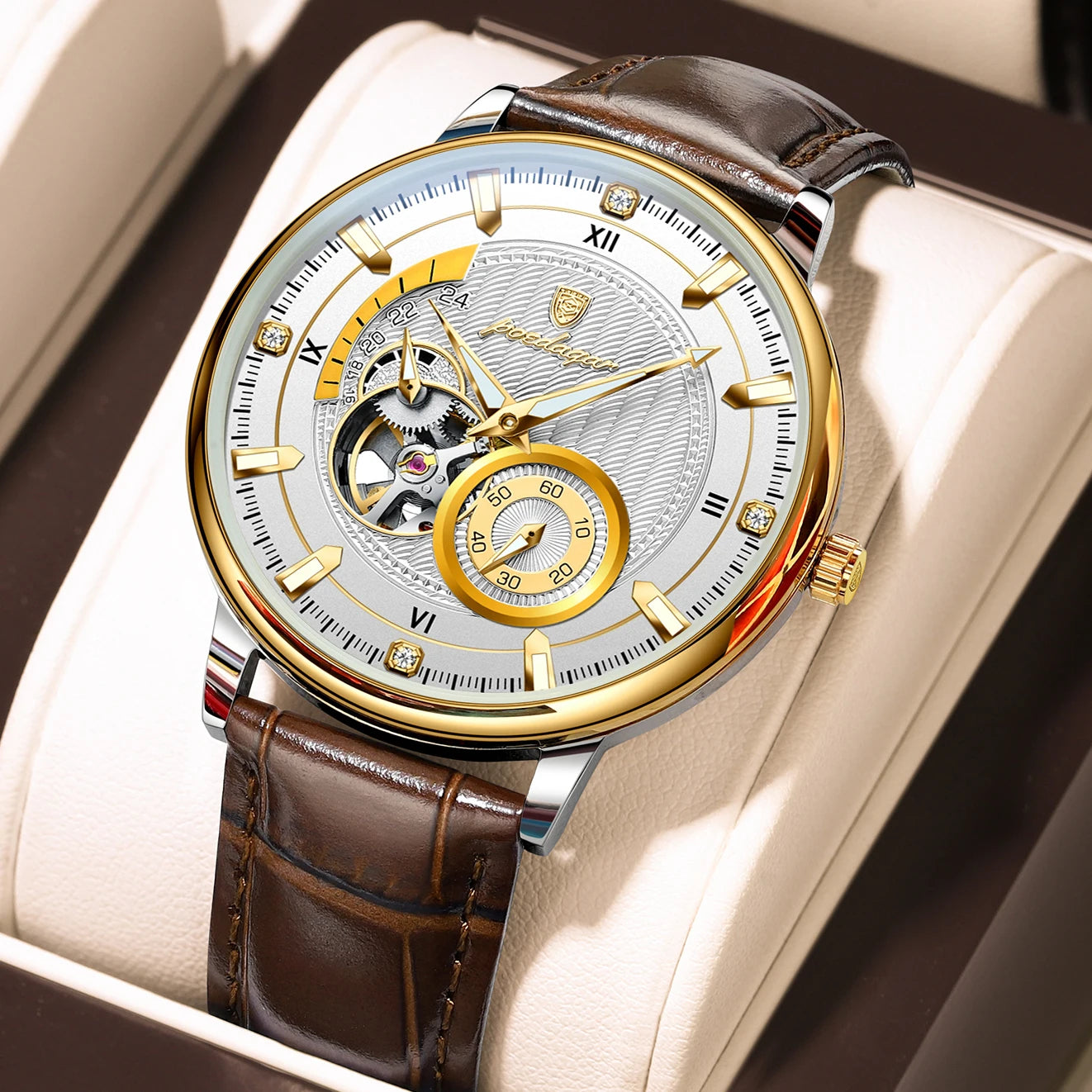 Poedagar Automatic Mechanical Watch | 100% Authentic | Poedagar 1416B 3