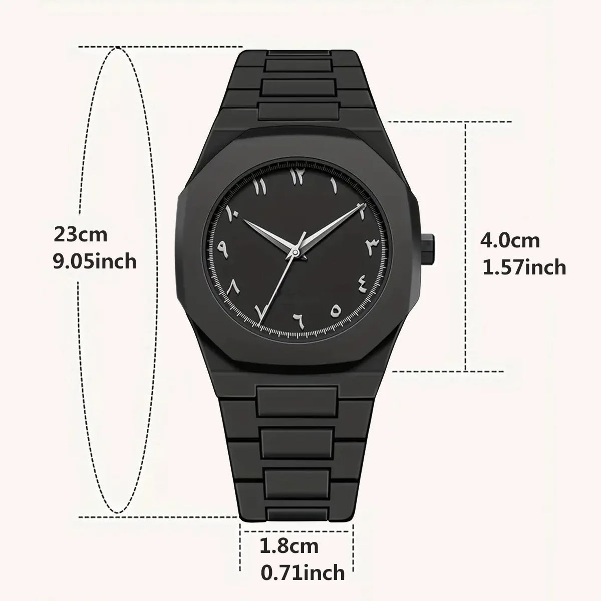 Minimalist Light-Weight Silicone Strap Arabic Numeral Dial Watch | Arabic Watch 05 A
