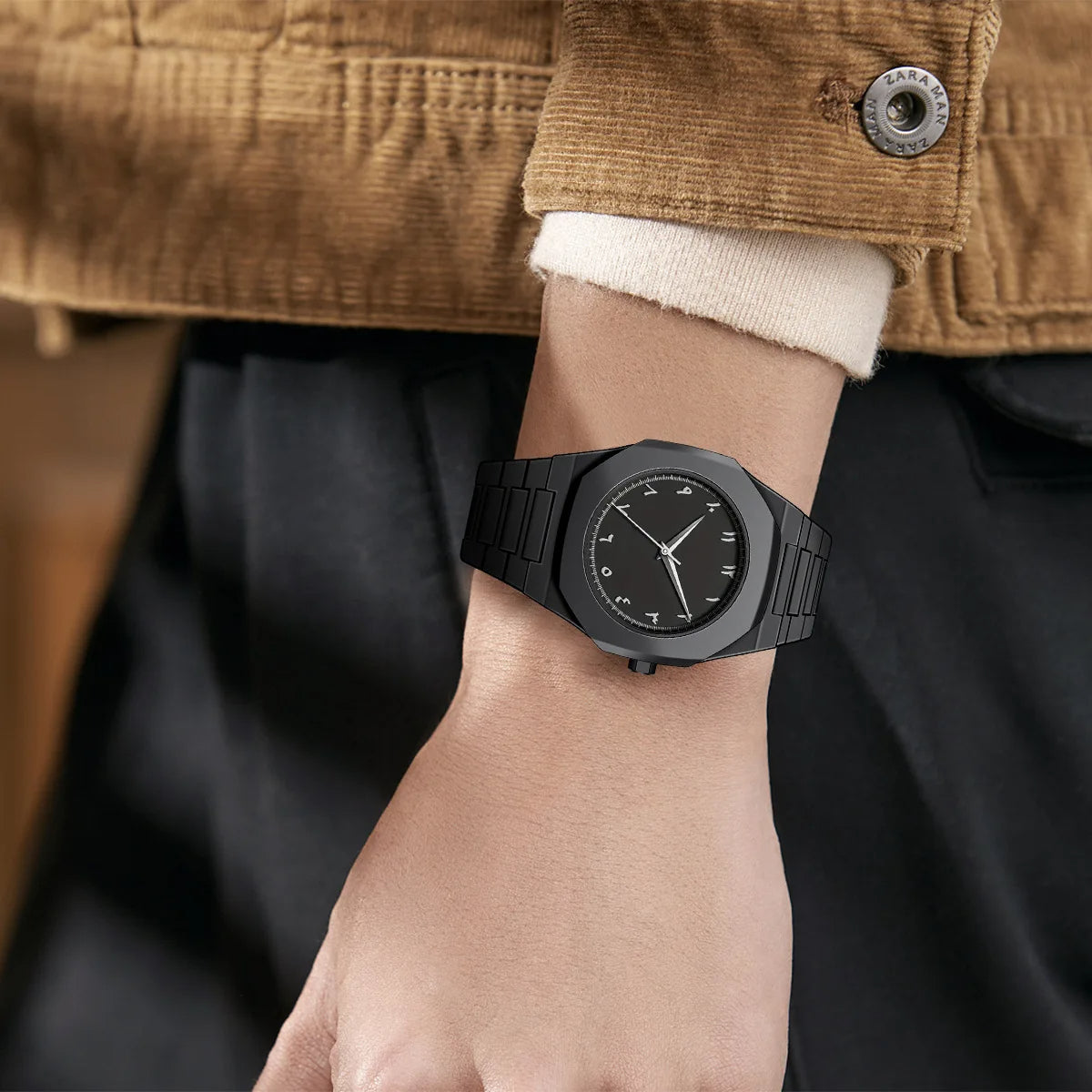 Minimalist Light-Weight Silicone Strap Arabic Numeral Dial Watch | Arabic Watch 05 A
