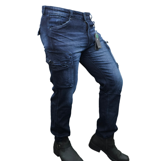 6 Large Pockets Stitch Denim Cargo Pant | DC Pant 03