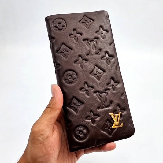 Premium Quality Leather Long Wallet | LVWallet 1005 C