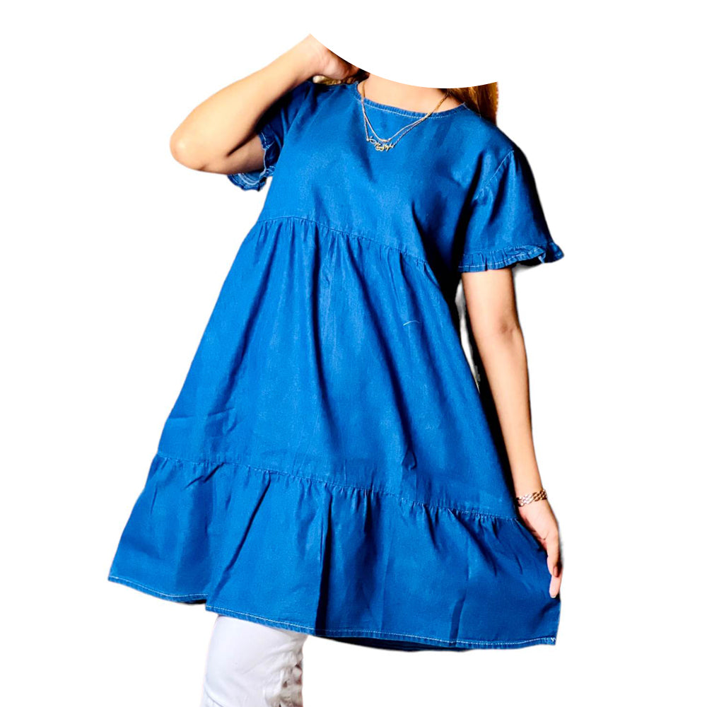 Denim Tops | Half Sleeves