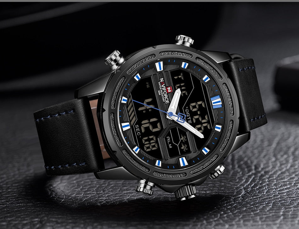 Original NAVIFORCE Stylish Waterproof Quartz Watch for Men | NF 37
