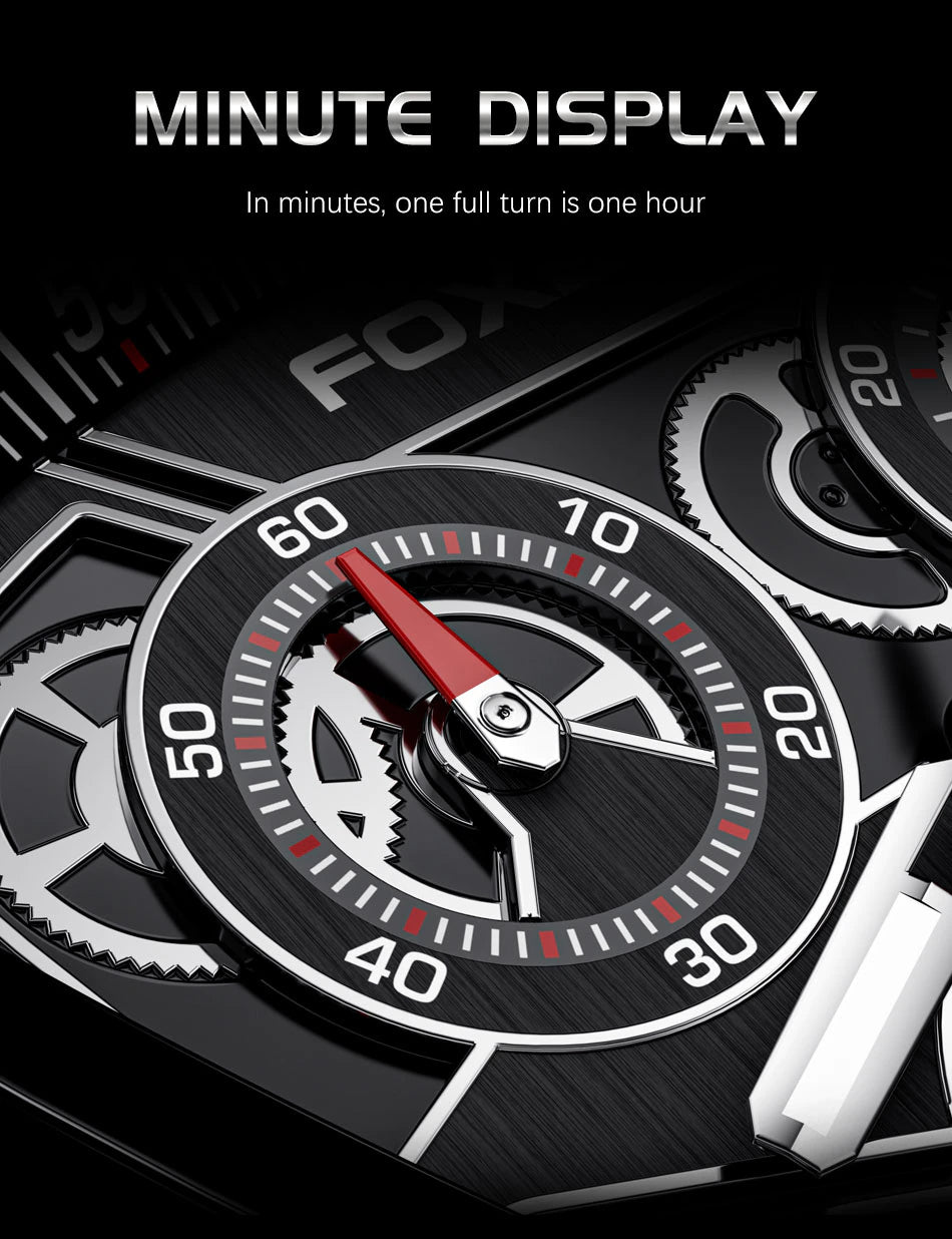FOXBOX Luxury Quartz Waterproof Chronograph Watch | Foxbox 01