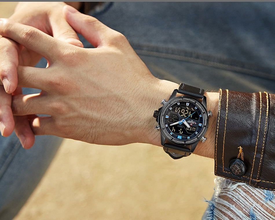 Original NAVIFORCE Stylish Waterproof Quartz Watch for Men | NF 37