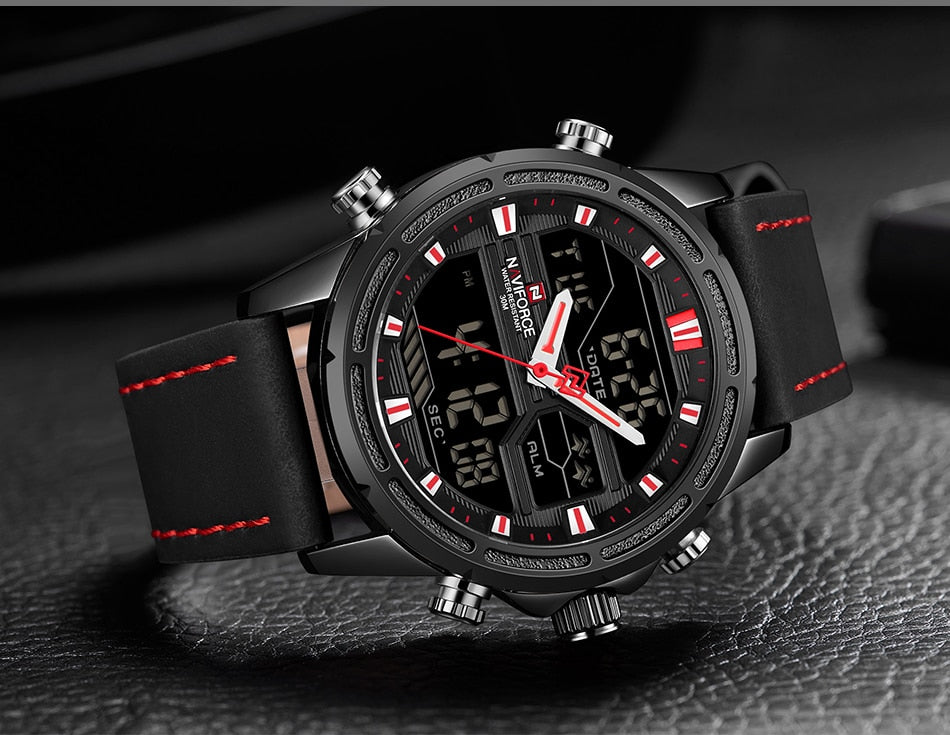 Original NAVIFORCE Stylish Waterproof Quartz Watch for Men | NF 37