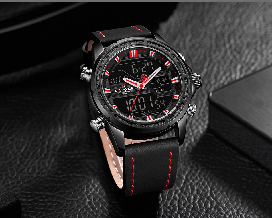 Original NAVIFORCE Stylish Waterproof Quartz Watch for Men | NF 37