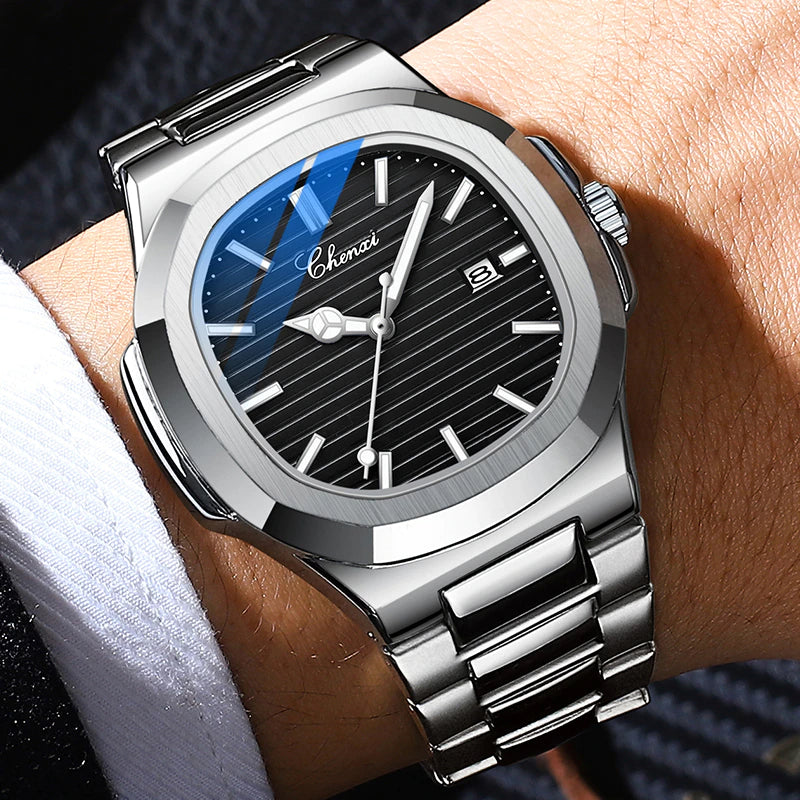 Premium Quality Stainless Steel Classic Quartz Watch - Chenxi 02