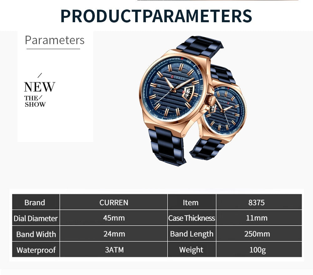 Stock Clearance Offer | CURREN Watch for Men | Curren 34