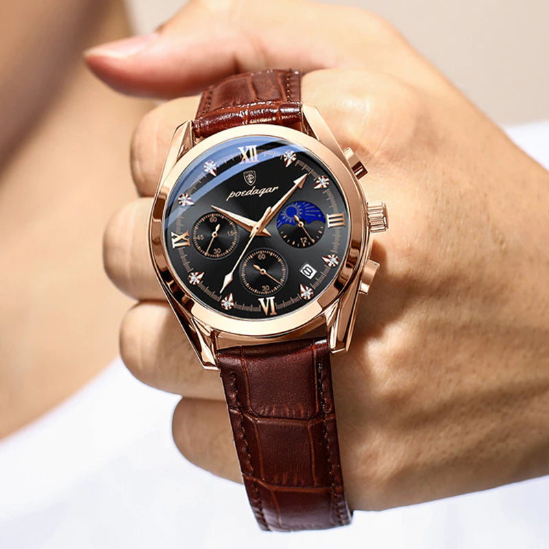 Premium Quality Stainless Steel Classic Quartz Watch - Poedagar 02