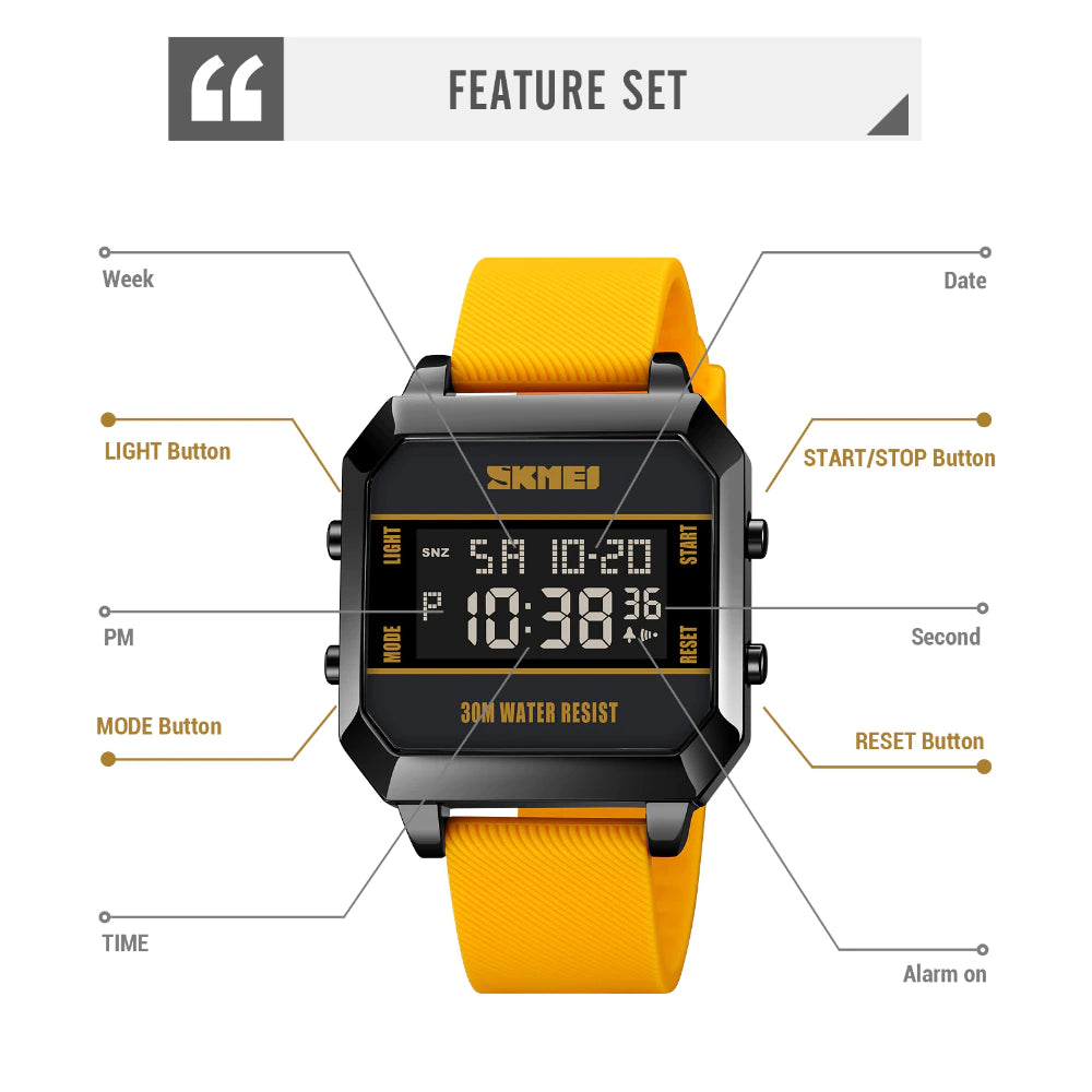 Original SKMEI Stylish Waterproof Watch - SKMEI 67