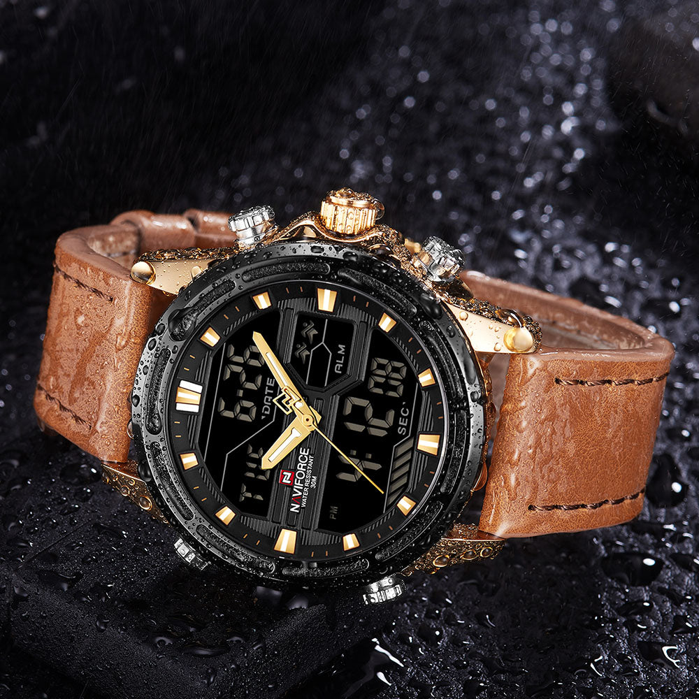 Original NAVIFORCE Stylish Waterproof Quartz Watch for Men | NF 37