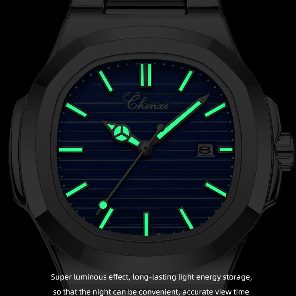Premium Quality Stainless Steel Classic Quartz Watch - Chenxi 02