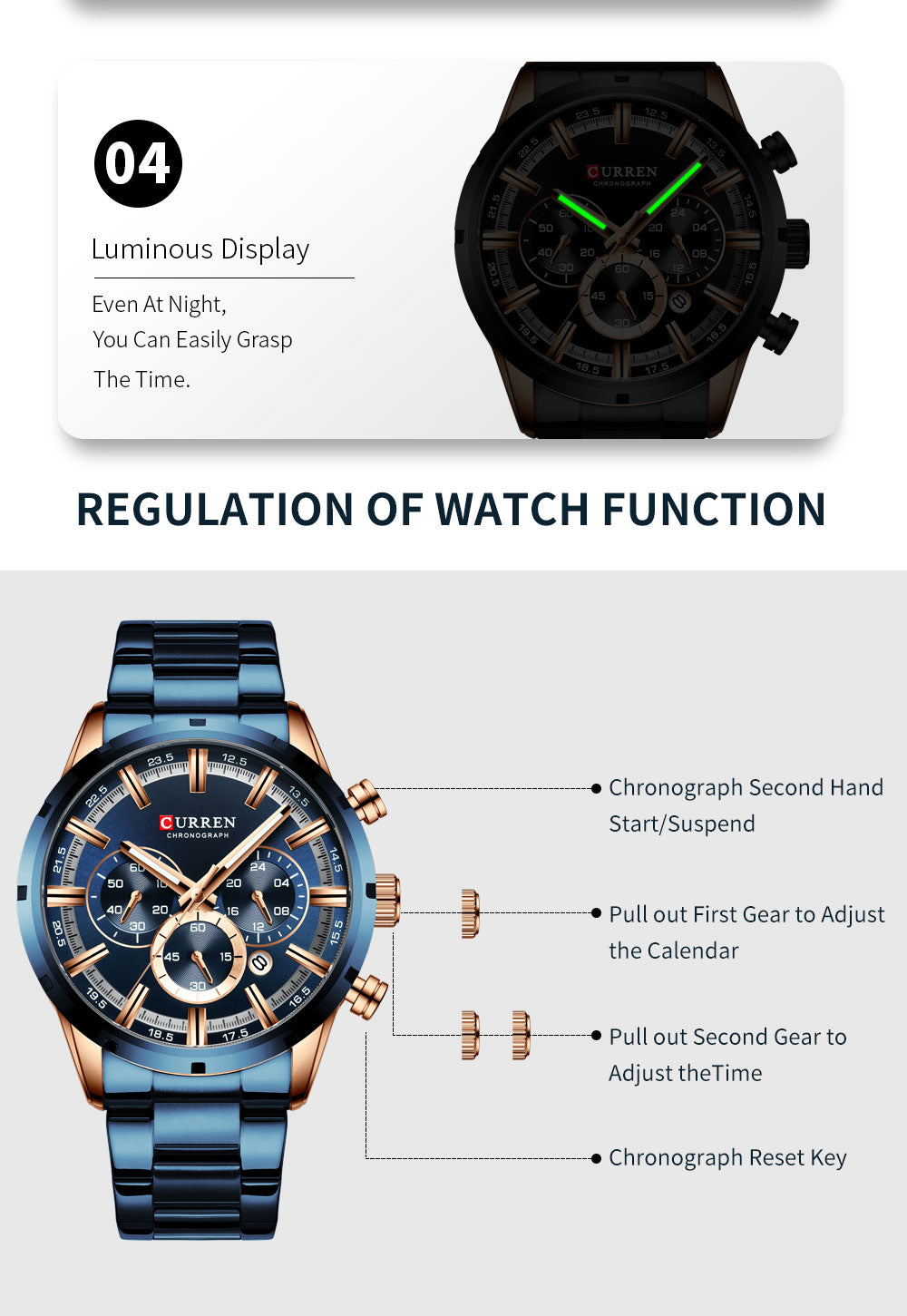 CURREN Watch 8355 | Stock Clearance Offer | Curren 23