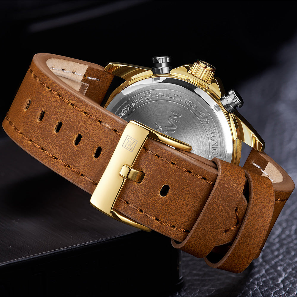 Original NAVIFORCE Stylish Waterproof Quartz Watch for Men | NF 37