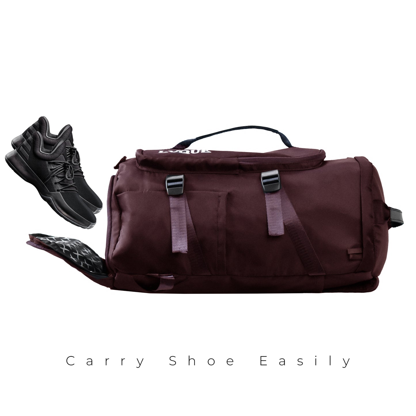 New 4in1 Bag | Travel Bag | Gym Bag | Carry Shoe | V10 Coffee Color
