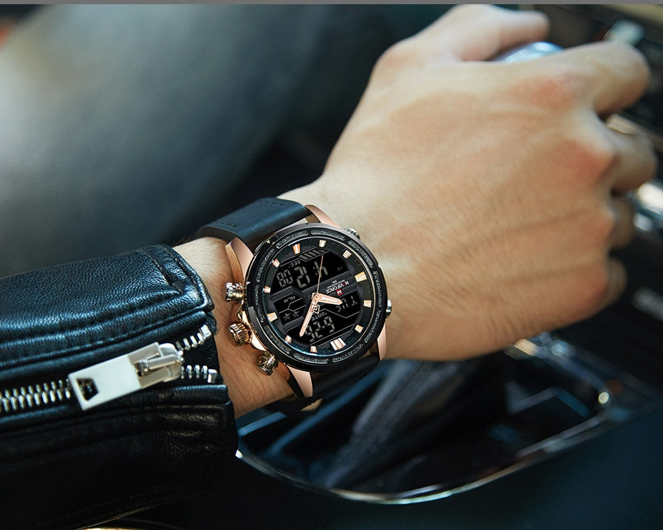 Original NAVIFORCE Stylish Waterproof Quartz Watch for Men | NF 37