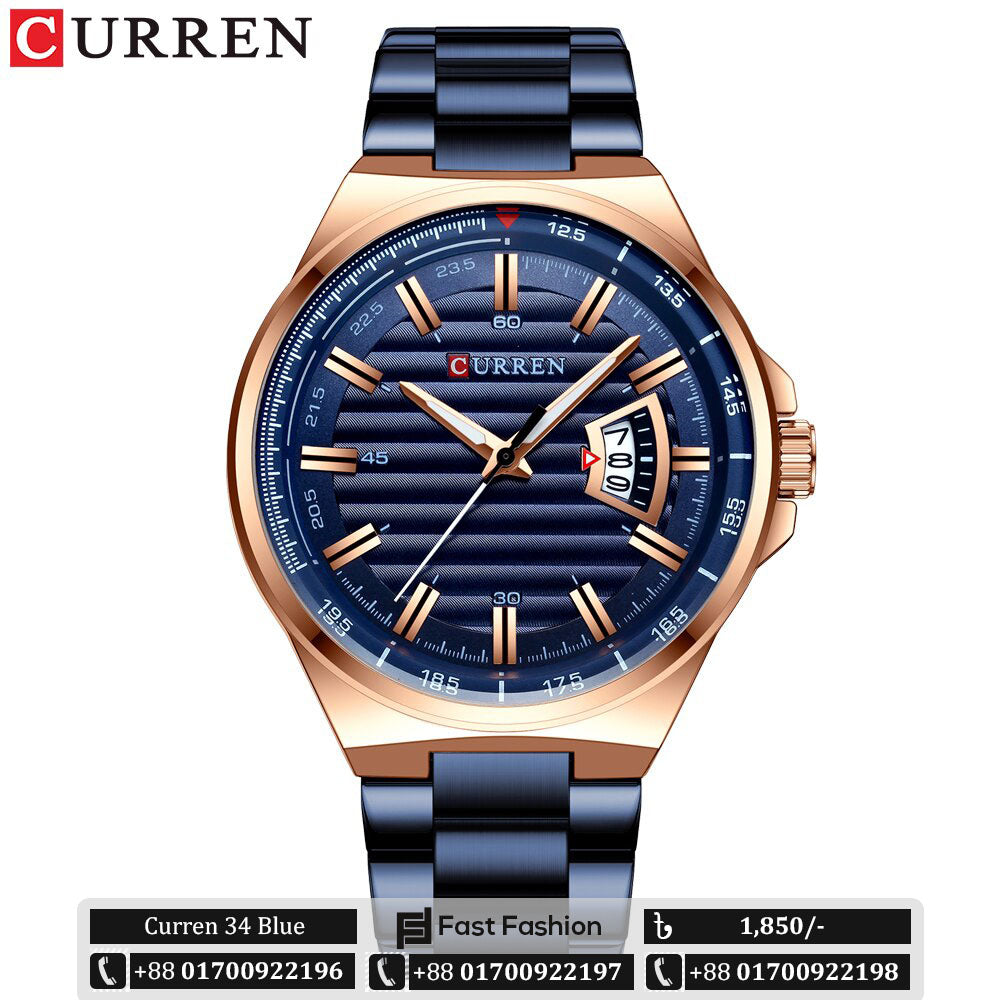 Stock Clearance Offer | CURREN Watch for Men | Curren 34