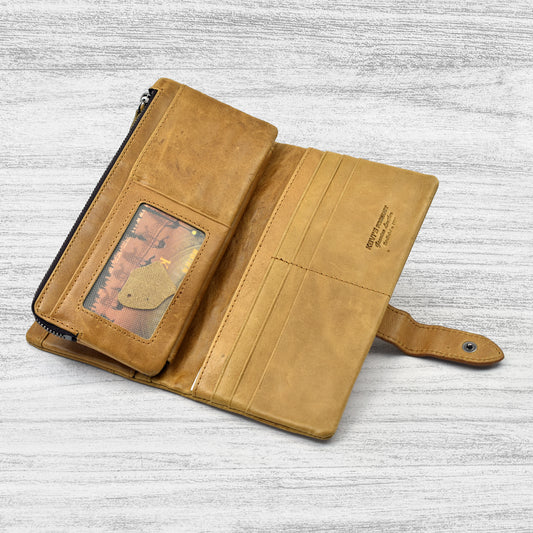 Original KAVI's Long Wallet | Original Leather Imported From China | KAVIS Long 02