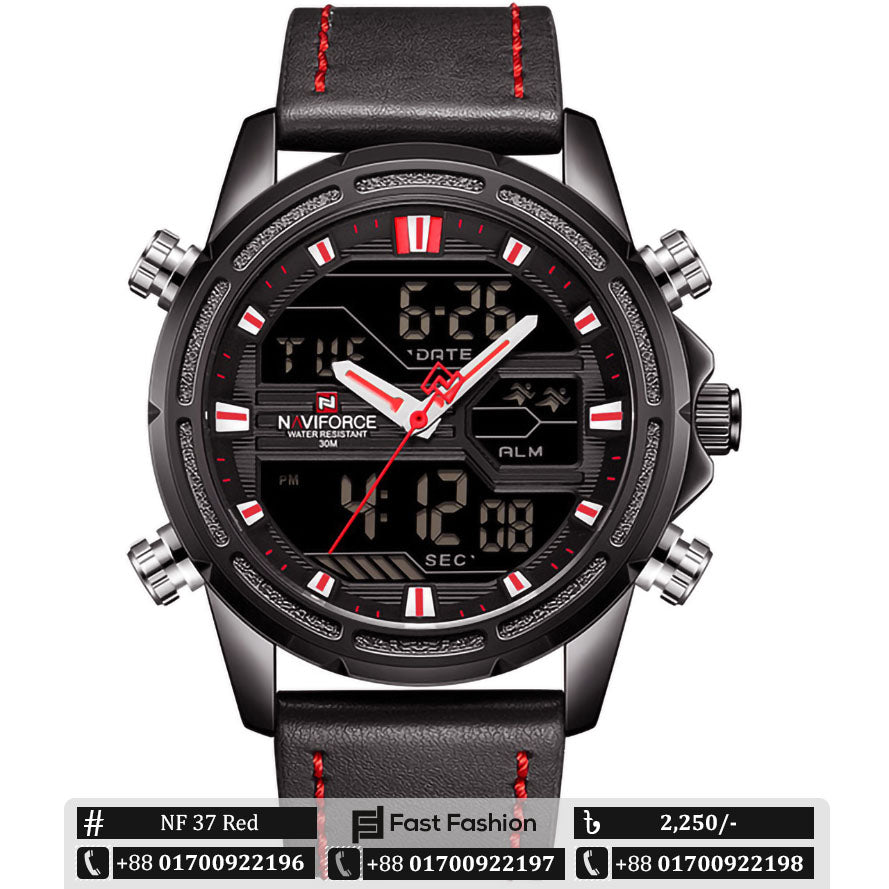 Original NAVIFORCE Stylish Waterproof Quartz Watch for Men | NF 37