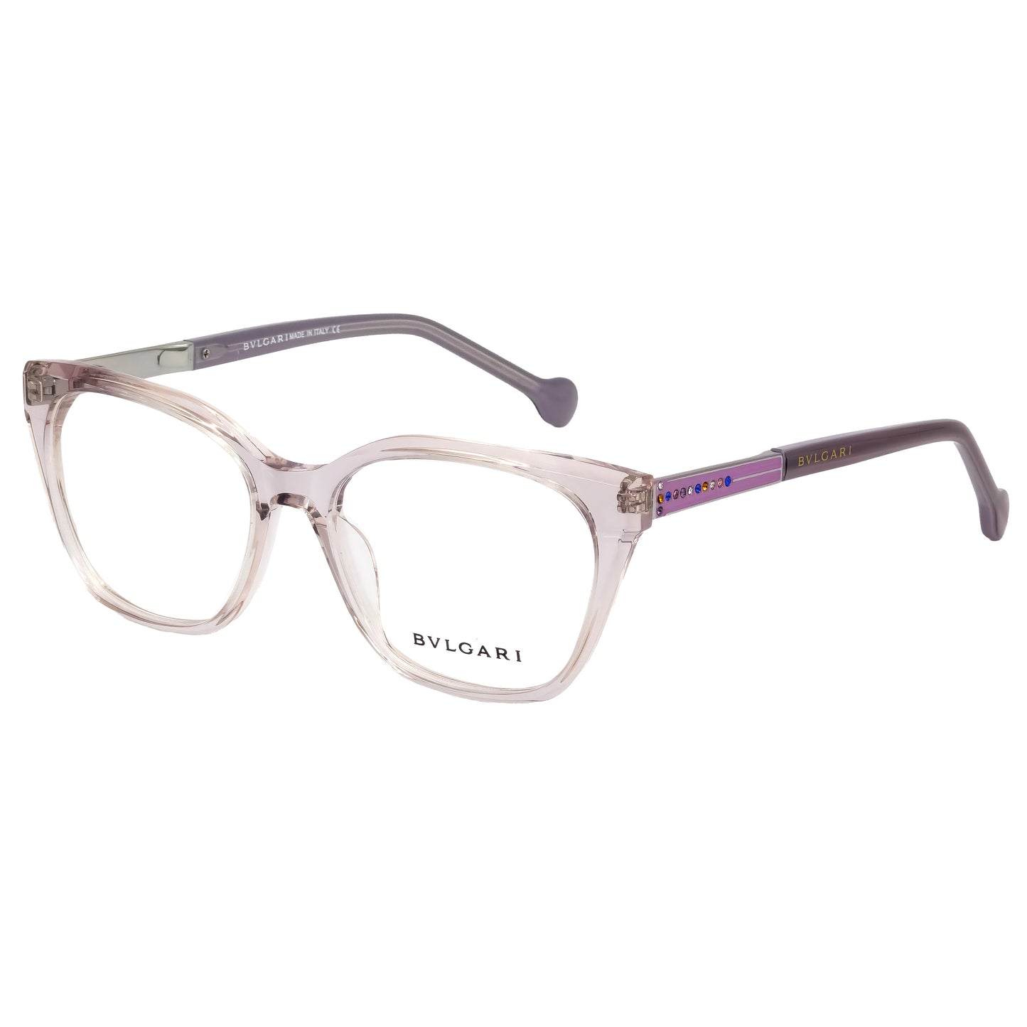 Bulgari eyeglasses on a white background