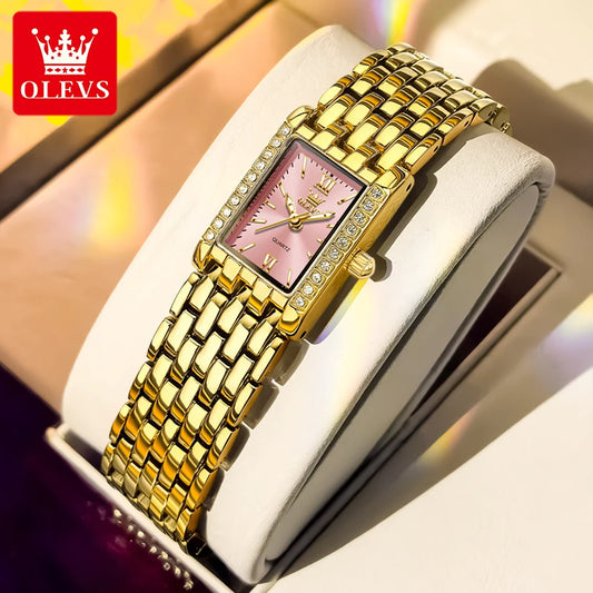 Original OLEVS Ladies Quartz Watch |  100% Authentic | OLEVS Watch 3700 Pink