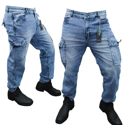 6 Large Pockets Stitch Denim Cargo Pant | DC Pant 04