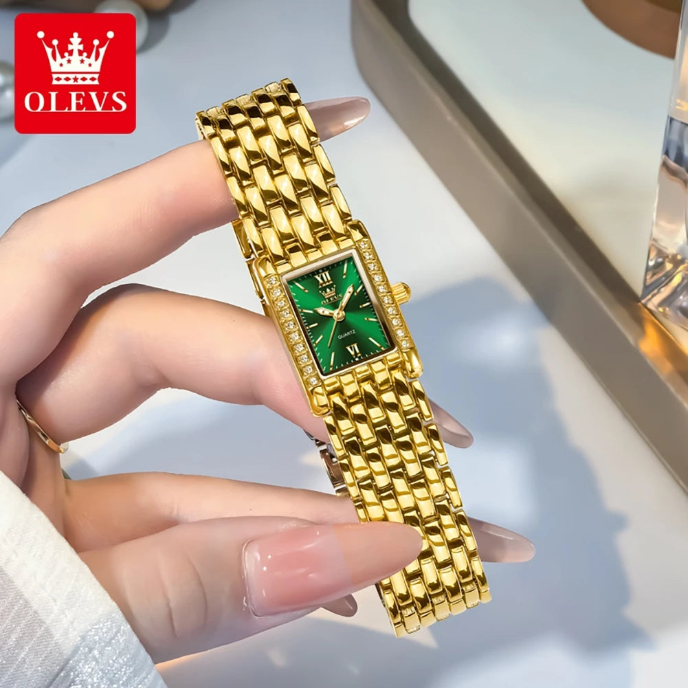 Original OLEVS Ladies Quartz Watch |  100% Authentic | OLEVS Watch 3700 Green