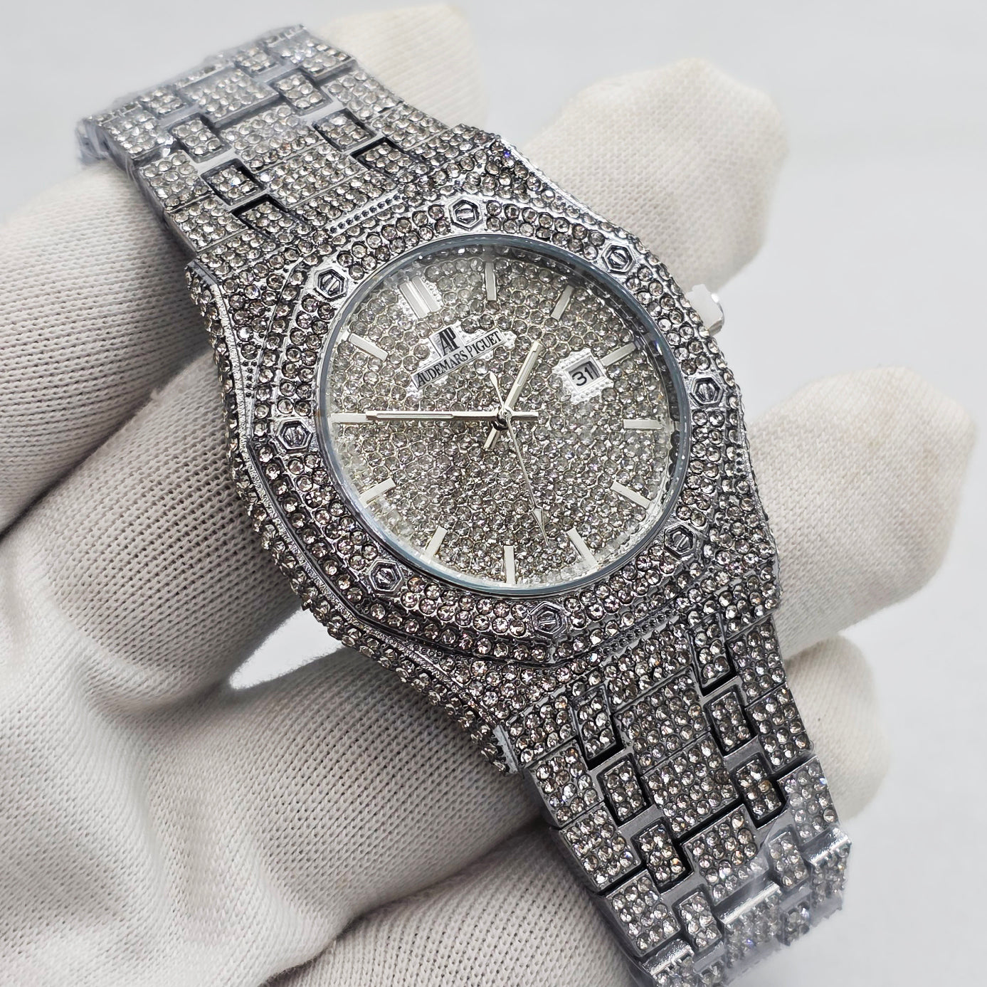 Premium Quality AP Stone Watch | Party Watch | AP Watch 38 A