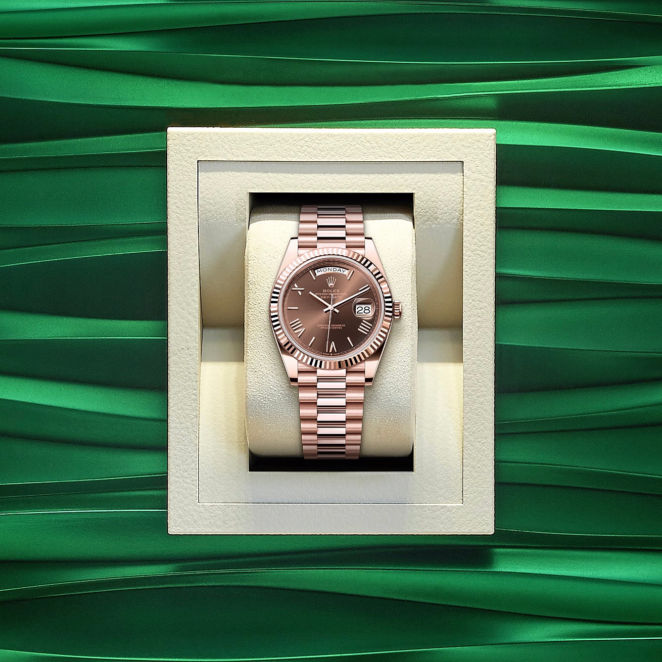 1:1 Luxury Automatic Mechanical Watch | RLX Watch Day Date 40 Rose Gold