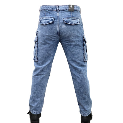 6 Large Pockets Stitch Denim Cargo Pant | DC Pant 01