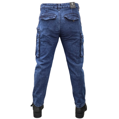 6 Large Pockets Stitch Denim Cargo Pant | DC Pant 02