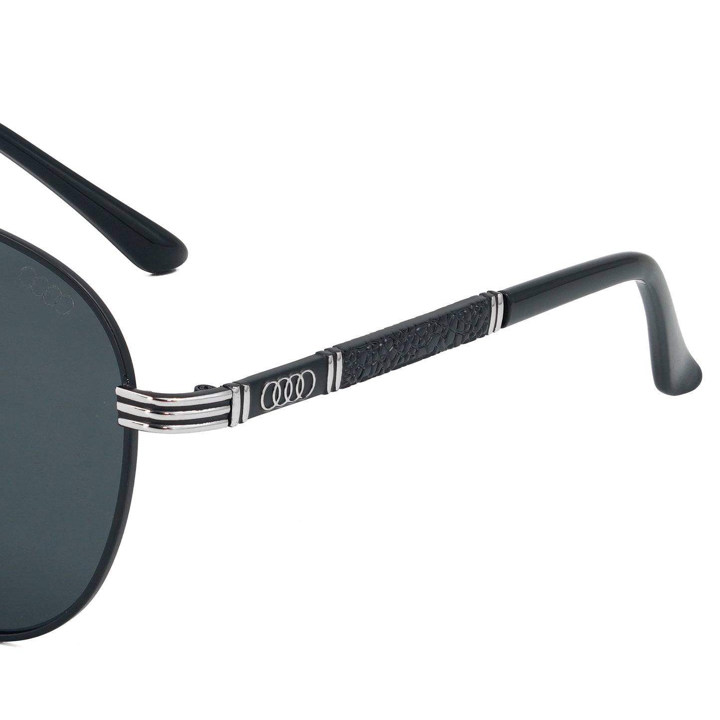 Audi UV Protected Polarized Black Sunglass | AUD 2203 A