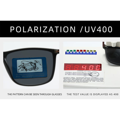 Square Vintage Polarized Sunglasses| TR90 Eyewear UV400 | RB 176