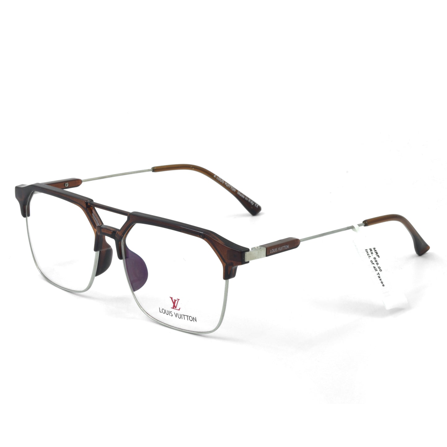 Indian Premium Quality Eye Glass | Optic Frame | Eyeware | LV Frame 7020 D